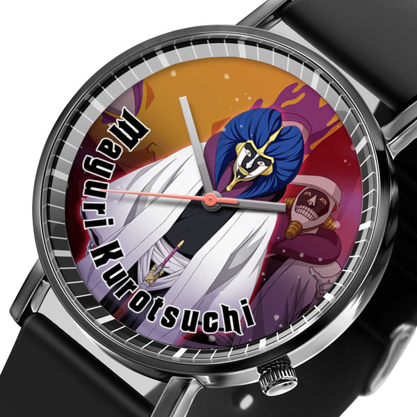 Mayuri Kurotsuchi Leather Band Wrist Watch