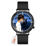 L Lawliet Leather Band Wrist Watch