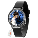 L Lawliet Leather Band Wrist Watch