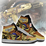 Gold Pirate AKM J1-Sneakers Custom Games Shoes