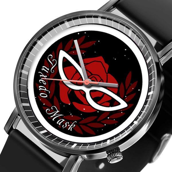 Tuxedo Mask Leather Band Wrist Watch Personalized