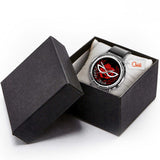 Tuxedo Mask Leather Band Wrist Watch Personalized