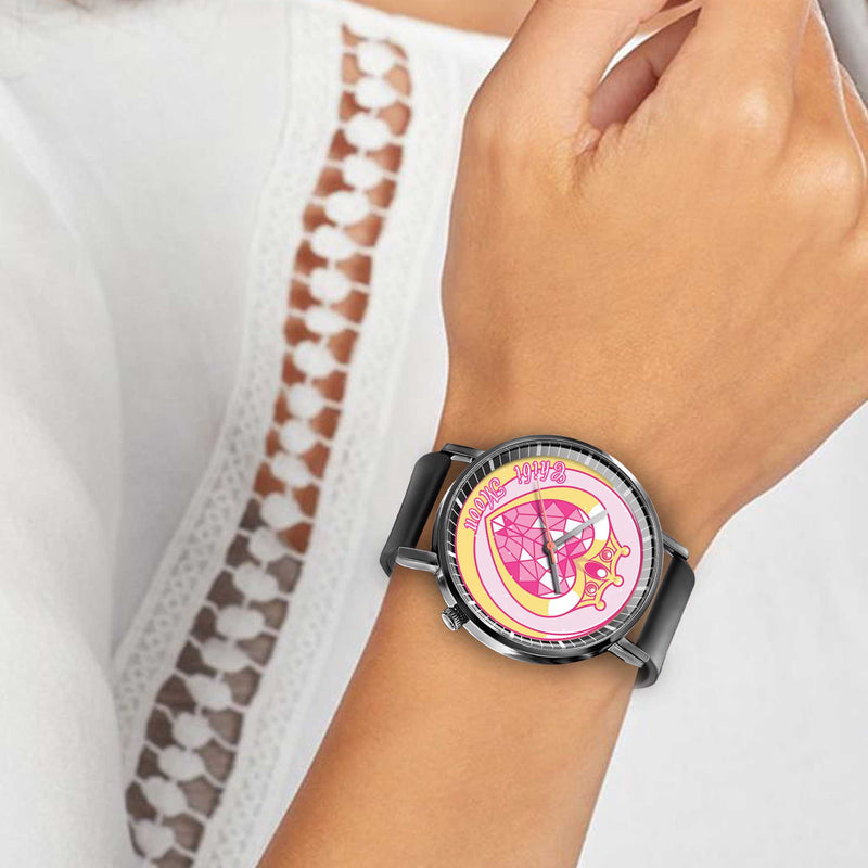 Chibiusa Leather Band Wrist Watch Personalized