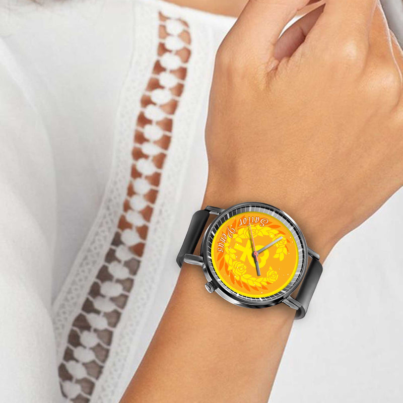 Sailor Venus Leather Band Wrist Watch Personalized