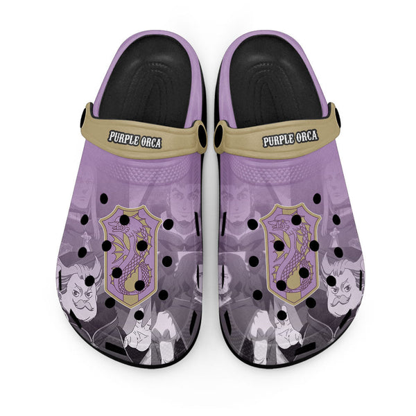 Purple Orca Clogs Shoes Personalized