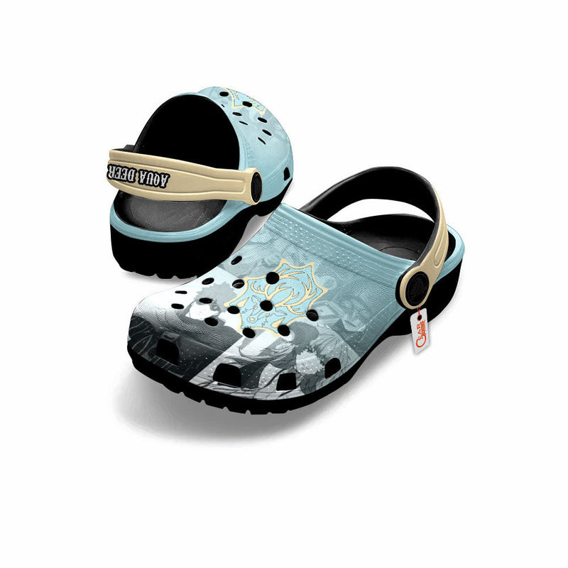 Aqua Deer Clogs Shoes Personalized