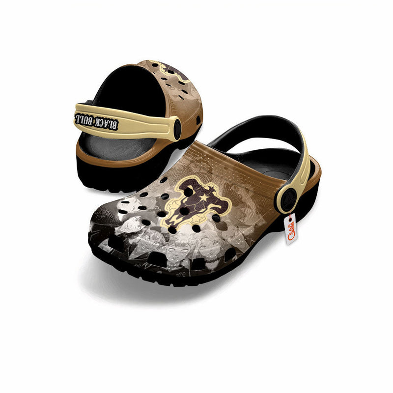 Black Bull Clogs Shoes Personalized