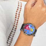 Princess Peach Leather Band Wrist Watch Personalized