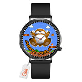 Monty Mole Leather Band Wrist Watch Personalized