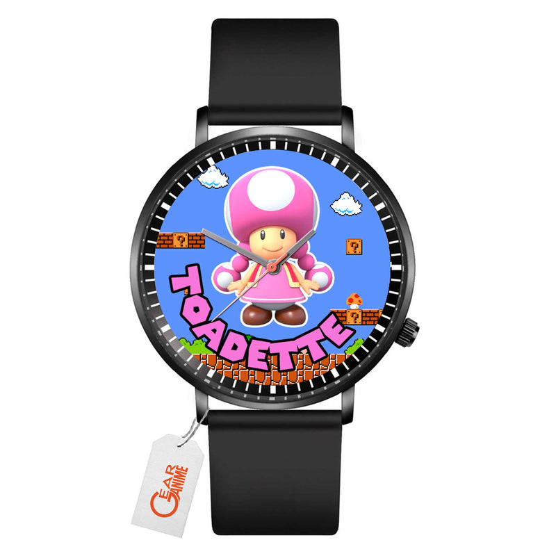 Toadette Leather Band Wrist Watch Personalized