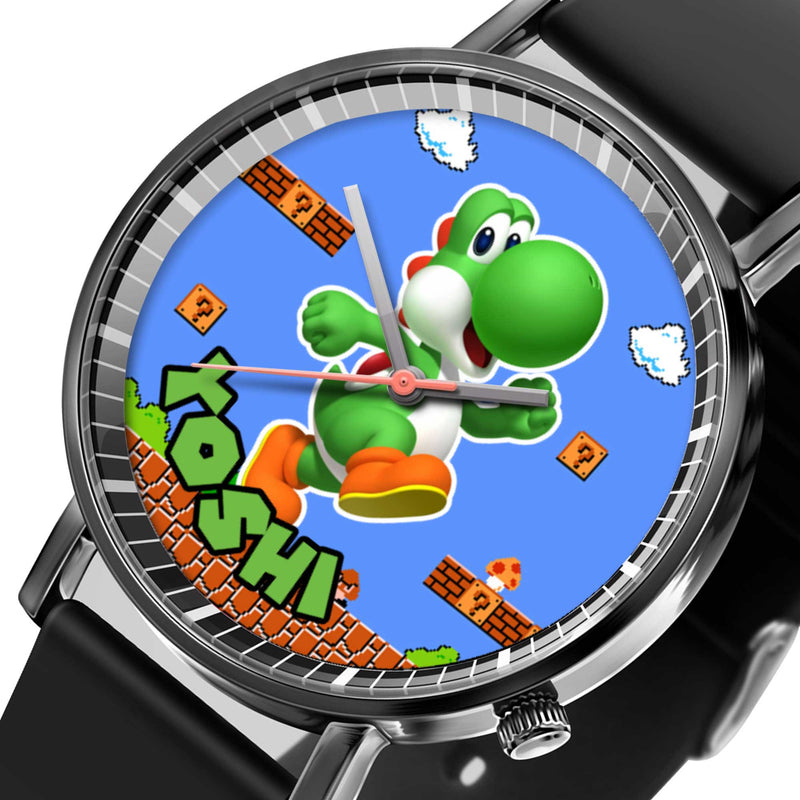 Yoshi Leather Band Wrist Watch Personalized