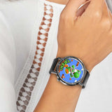 Yoshi Leather Band Wrist Watch Personalized