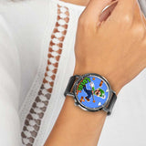 Luigi Leather Band Wrist Watch Personalized