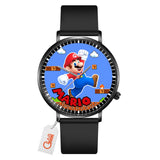 Mario Leather Band Wrist Watch Personalized