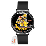 Bowser Leather Band Wrist Watch Personalized