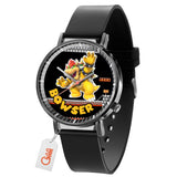 Bowser Leather Band Wrist Watch Personalized