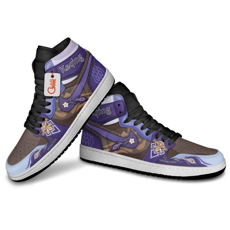 Keqing Custom Genshin Impact Games Shoes J1-Sneakers