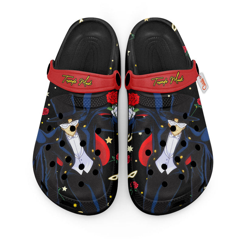 Tuxedo Mask Clogs Shoes Personalized