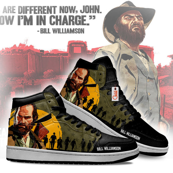 Bill Williamson J1-Sneakers Red Dead Custom Shoes