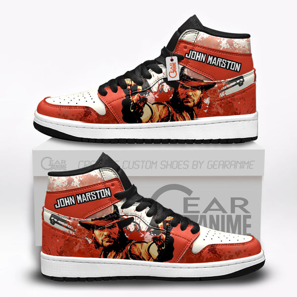 John Marston Custom Shoes Red Dead J1-Sneakers