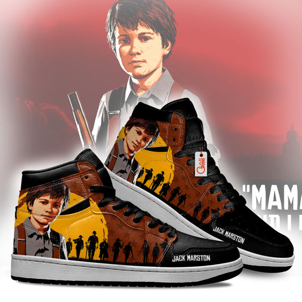 Jack Marston Custom Shoes Red Dead J1-Sneakers