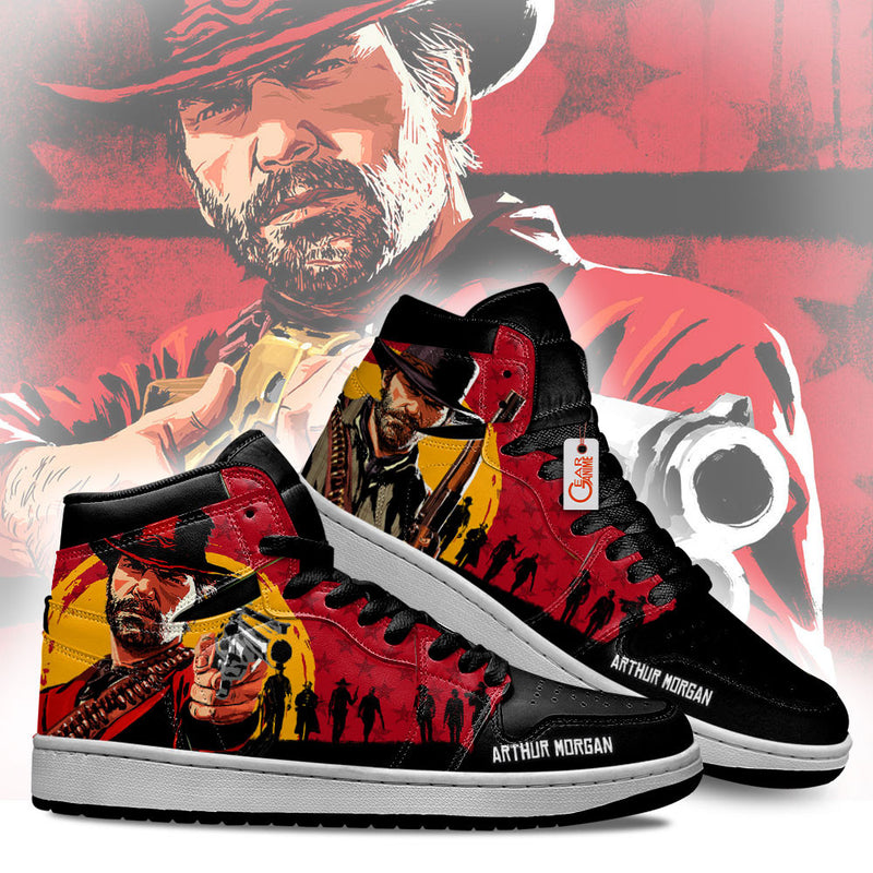 Arthur Morgan J1 Sneakers Custom Red Dead Redemption Shoes