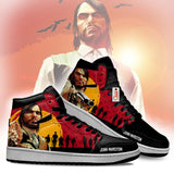 John Marston J1 Sneakers Custom Red Dead Redemption Shoes