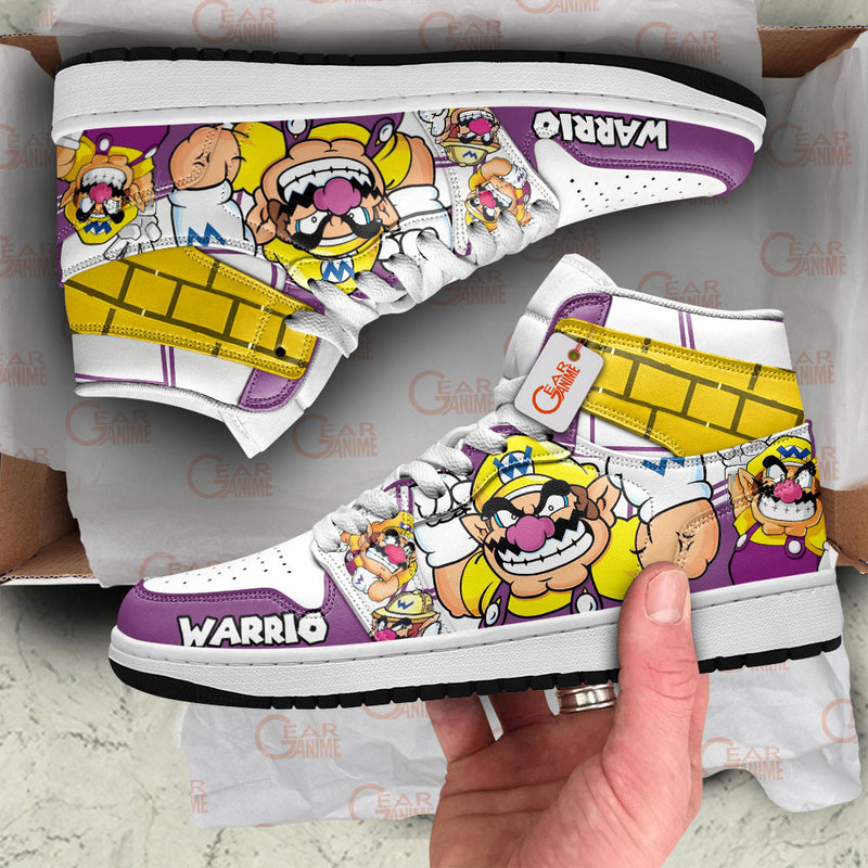 Wario J1-Sneakers Super Mario Custom Shoes