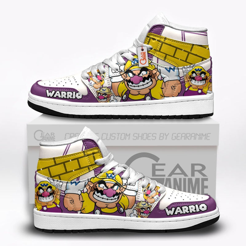 Wario J1-Sneakers Super Mario Custom Shoes