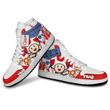 Toad J1-Sneakers Super Mario Custom Shoes