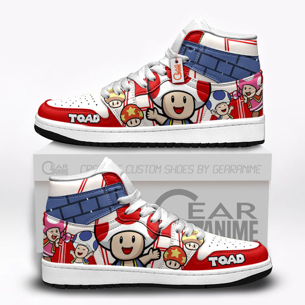 Toad J1-Sneakers Super Mario Custom Shoes