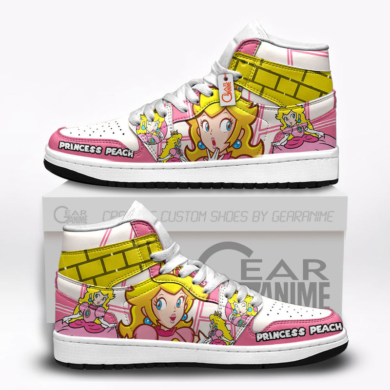 Princess Peach J1-Sneakers Super Mario Custom Shoes