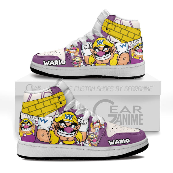 Wario Kids Shoes Super Mario Kid Sneakers