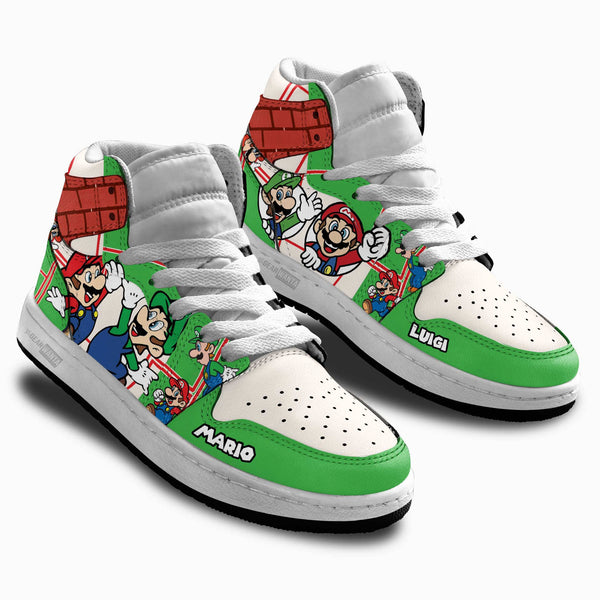 Mario and Luigi Kids Shoes Super Mario Kid Sneakers