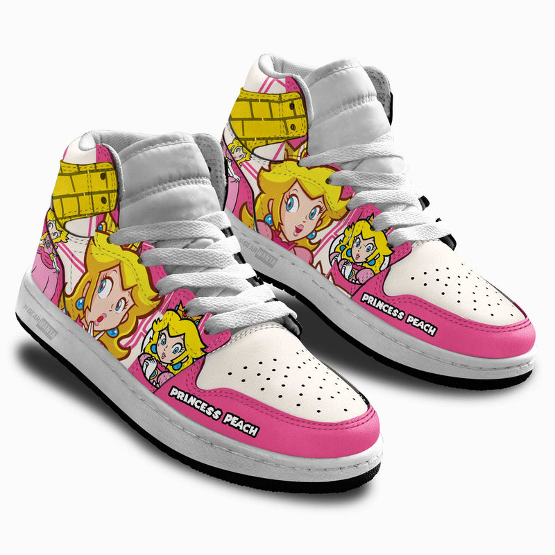 Princess Peach Kids Shoes Super Mario Kid Sneakers