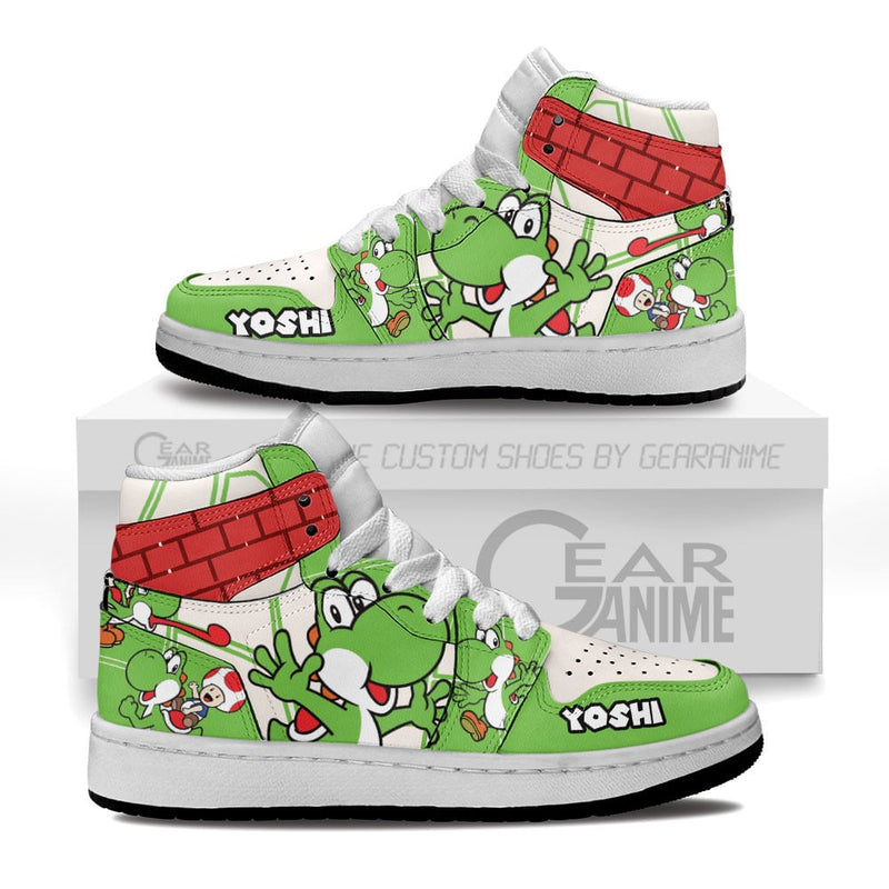 Yoshi Kids Shoes Super Mario Kid Sneakers