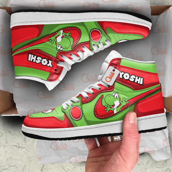 Yoshi J1-Sneakers Custom Shoes Super Mario