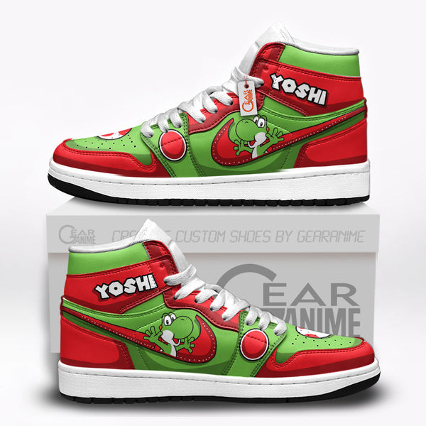 Yoshi J1-Sneakers Custom Shoes Super Mario