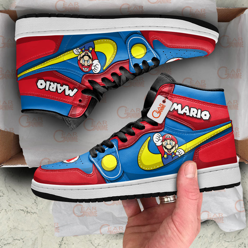 Mario J1-Sneakers Custom Shoes Super Mario