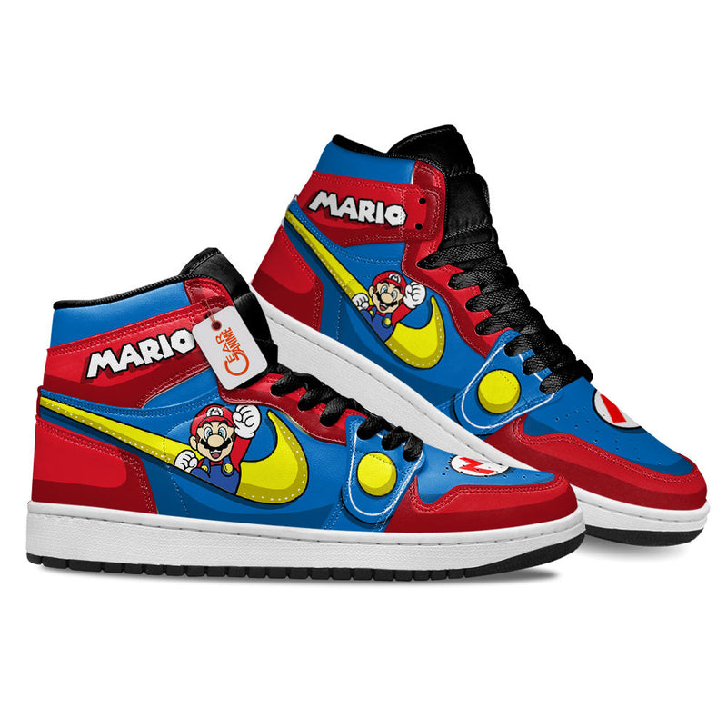 Mario J1-Sneakers Custom Shoes Super Mario