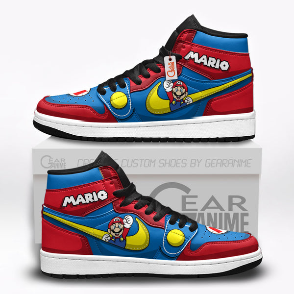 Mario J1-Sneakers Custom Shoes Super Mario