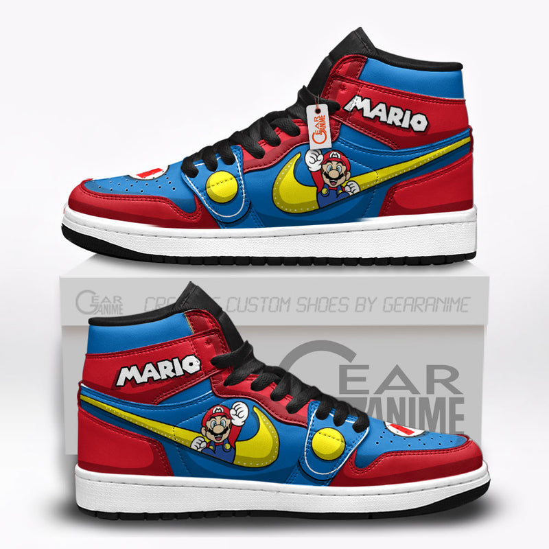 Mario J1-Sneakers Custom Shoes Super Mario