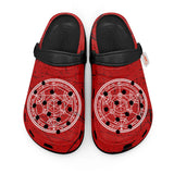 Transmutation Circle Symbol Clogs Shoes Personalized