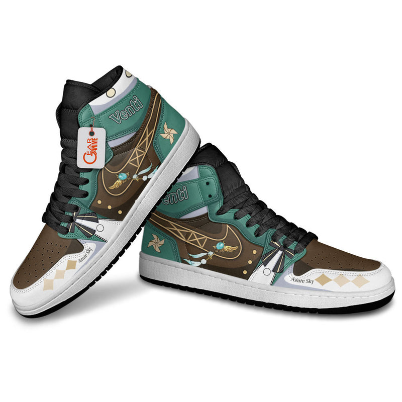 Venti J1-Sneakers Custom Genshin Impact Games Shoes