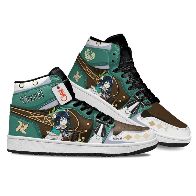 Venti Custom Genshin Impact Games Shoes J1-Sneakers