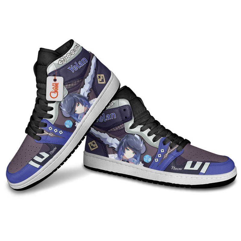 Yelan Custom Genshin Impact Games Shoes J1-Sneakers