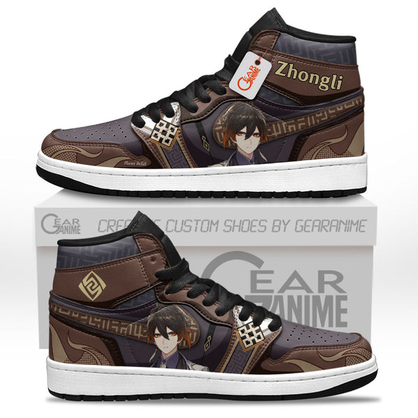 Zhongli Custom Genshin Impact Games Shoes J1-Sneakers