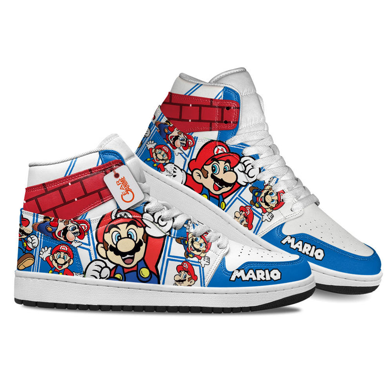 Mario J1-Sneakers Super Mario Custom Shoes