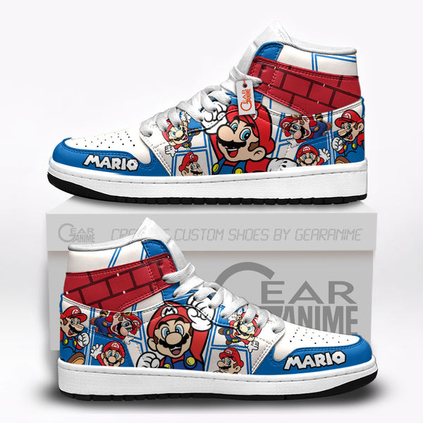 Mario J1-Sneakers Super Mario Custom Shoes