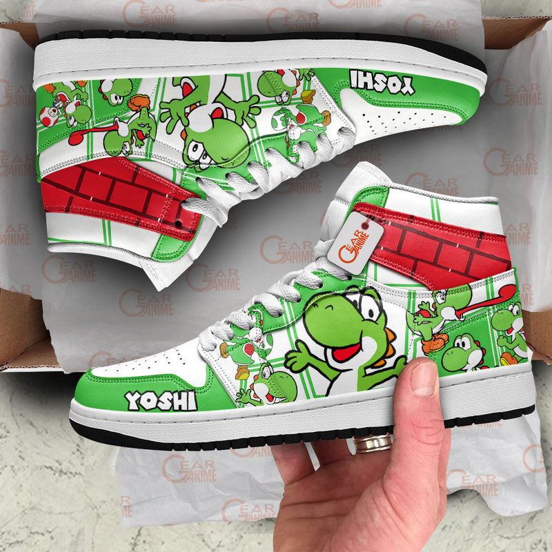 Yoshi J1-Sneakers Super Mario Custom Shoes